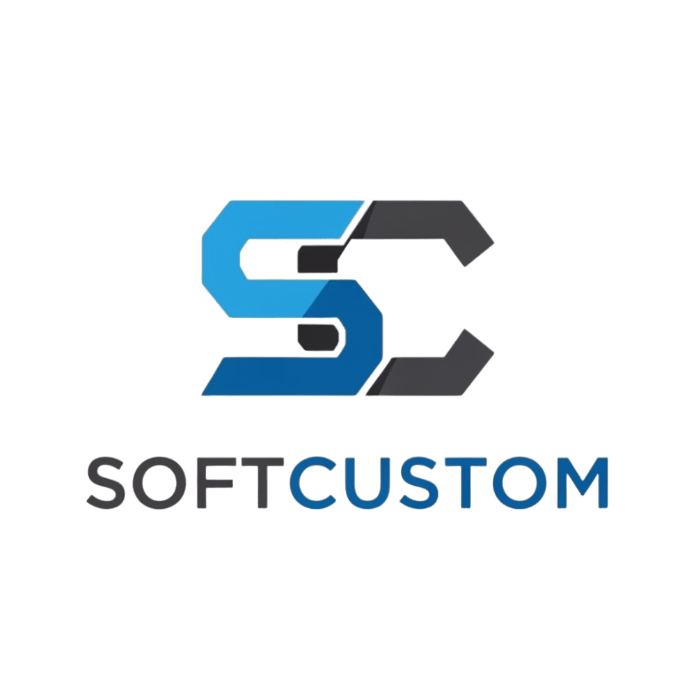 Logo da SoftCustom, especialista em software personalizado